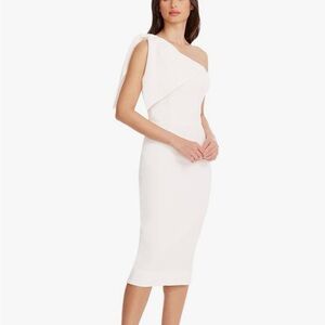 Dress the Population White One-Shoulder Dress